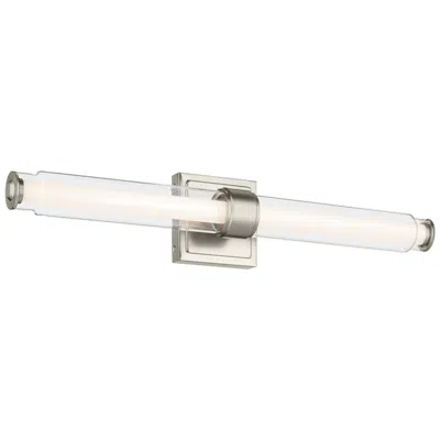 Kichler Laurene Brushed Nickel Bath Bar Medium With Clear Glass