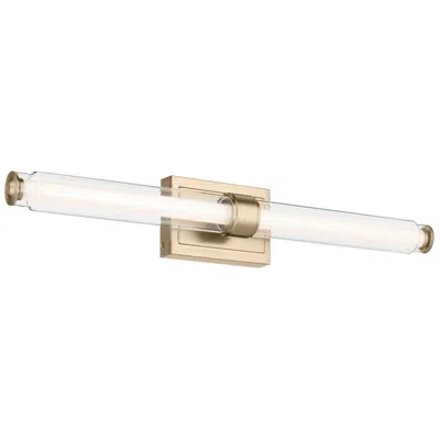 Kichler Laurene Champagne Bronze Bath Bar Large With Clear Glass