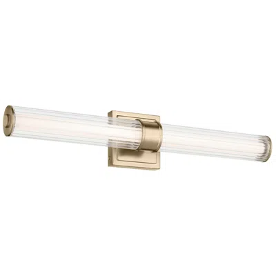 Kichler Laurene Champagne Bronze Bath Bar Medium With Clear Fluted Glass