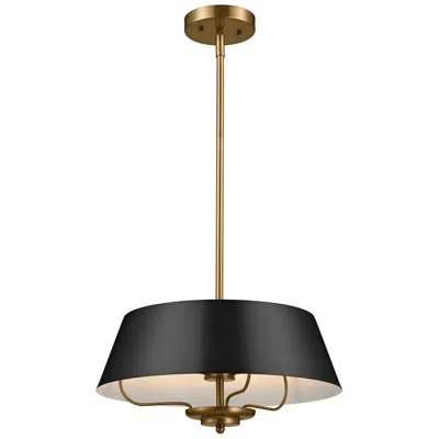 Kichler Luella 16"w Brushed Natural Brass 3-light Pendant