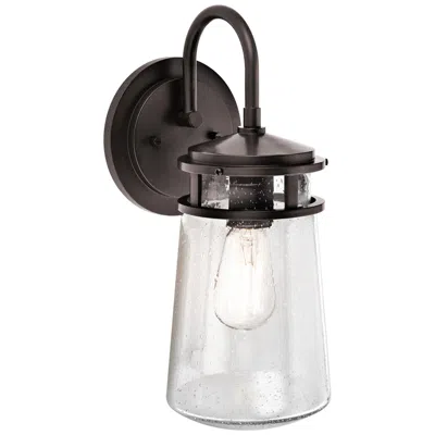 Kichler Lyndon 15" High Seedy Glass Outdoor Wall Light