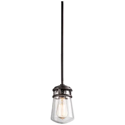 Kichler Lyndon 9 1/2" High Seedy Glass Outdoor Pendant