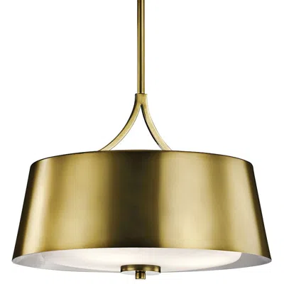 Kichler Maclain 16" Wide Natural Brass 3-light Pendant