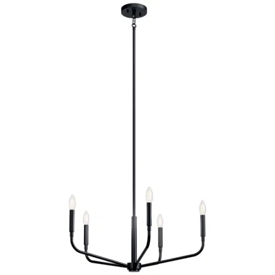Kichler Madden 26" Wide Black 5-light Chandelier