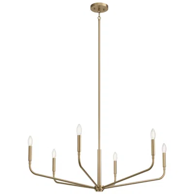 Kichler Madden 38" Wide Champagne Bronze 6-light Chandelier