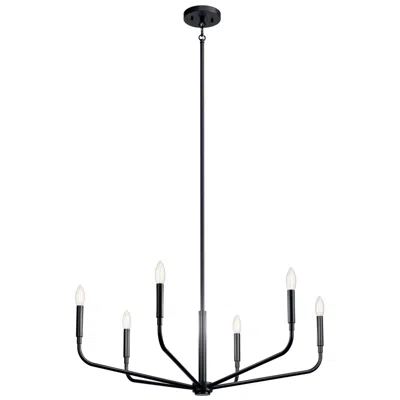 Kichler Madden Black Chandelier 6lt