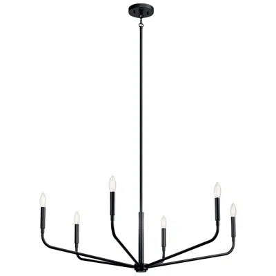 Kichler Madden Black Chandelier 6lt