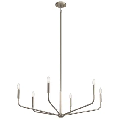 Kichler Madden Brushed Nickel Chandelier 6lt