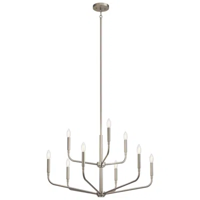 Kichler Madden Brushed Nickel Chandelier 9lt