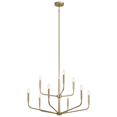 Kichler Madden Champagne Bronze Chandelier 9lt