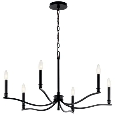 Kichler Malene 32" Wide Black 6-light Chandelier