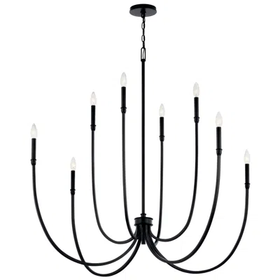 Kichler Malene 45 1/4" Wide Black 8-light Chandelier