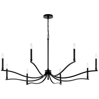 Kichler Malene 52" Wide Black 8-light Chandelier