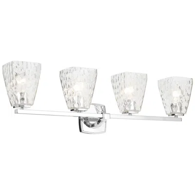 Kichler Marant Chrome Bath 4lt With Clear Water Glass