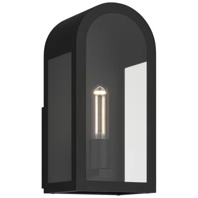 Kichler Marea 13" 1-light Outdoor Wall Light Clear Glass Textured Black