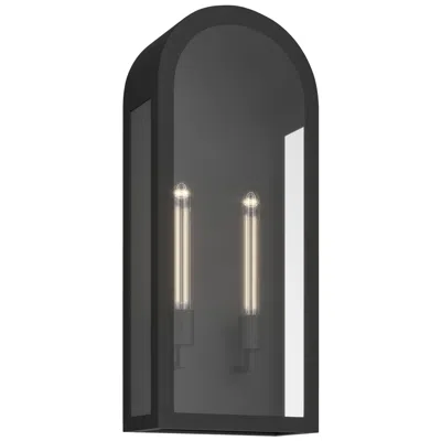 Kichler Marea 25" 2-light Outdoor Wall Light Clear Glass Textured Black