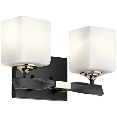 Kichler Marette 7 3/4" High Black 2-light Wall Sconce