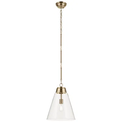 Kichler Marsailli Champagne Bronze Pendant Large 1lt With Clear Glass