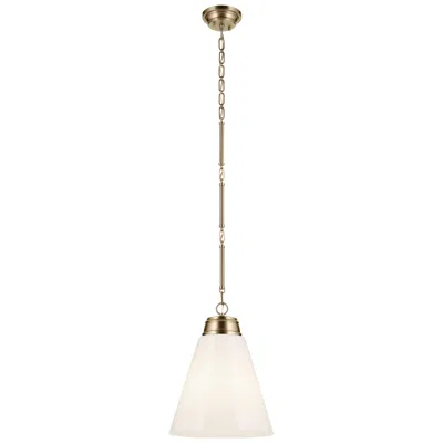 Kichler Marsailli Champagne Bronze Pendant Large 1lt With Opal Glass