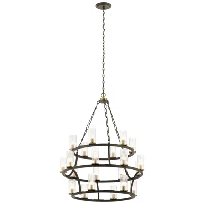 Kichler Mathias 31 3/4" Wide Olde Bronze 21-light Ring Chandelier