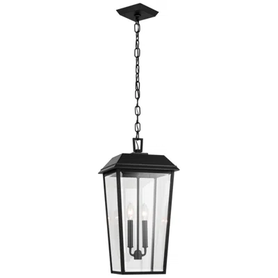 Kichler Mathus 22" High Textured Black Outdoor Hanging Light