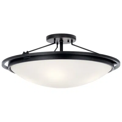 Kichler Melanie 23 1/4" Wide Black Steel Ceiling Light