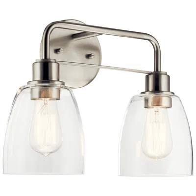 Kichler Meller 15 1/4" Wide Brushed Nickel 2-light Bath Light