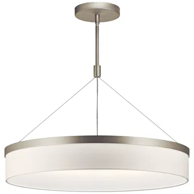 Kichler Mercel 26 1/2" Wide Satin Nickel Modern Led Drum Pendant Light