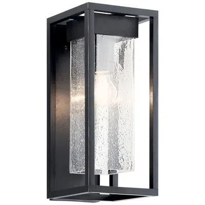 Kichler Mercer 16" High Black Silver Outdoor Wall Light