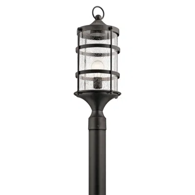Kichler Mill Lane 22 1/2" High Anvil Iron Outdoor Post Light