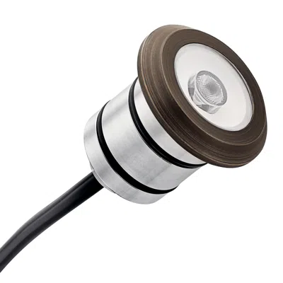 Kichler Mini All-purpose Brass 3000k 100 Lumen Led In-ground Light