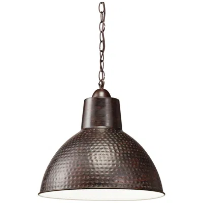 Kichler Missoula 13 1/2" Wide Hammered Bronze Dome Pendant Light