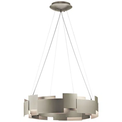 Kichler Moderne 26 1/2"w Led Satin Nickel 2-light Pendant