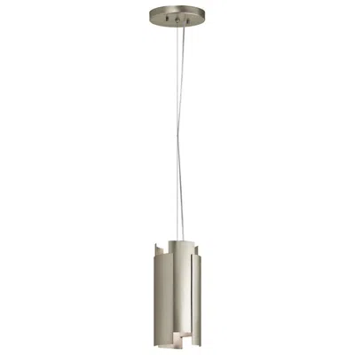 Kichler Moderne 5 1/2" Wide Satin Nickel Led Mini Pendant