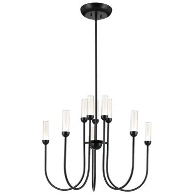 Kichler Moraine 30 Inch Led 10 Light 2-tier Chandelier In Black