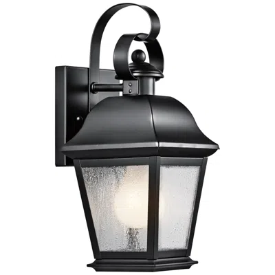 Kichler Mt. Vernon 12 1/2" High Black Outdoor Wall Light