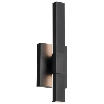 Kichler Nocar 16" High Texture Black Led Outdoor Wall Light