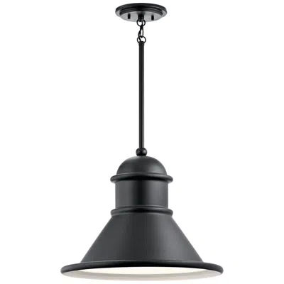 Kichler Northland 14 1/4"h Black Outdoor Hanging Light