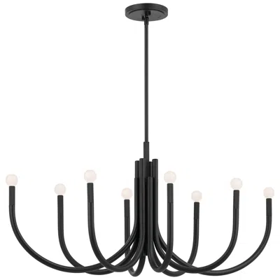 Kichler Odensa 46 Inch 8 Light Oval Chandelier In Black
