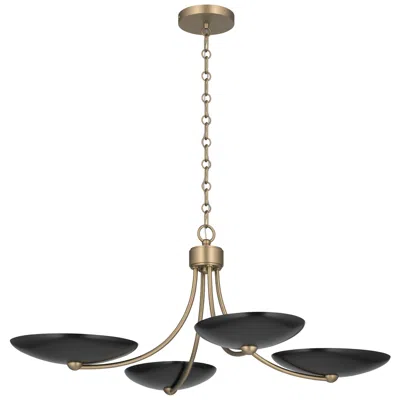 Kichler Palmela 32" 4l Xl Convertible Chandelier Champagne Bronze/black Out