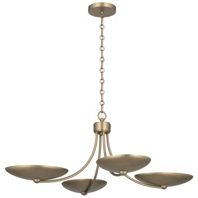 Kichler Palmela 32" 4-lt Xl Convertible Chandelier In Champagne Bronze