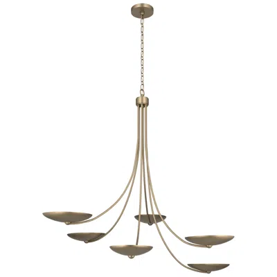 Kichler Palmela 45.75" 6-lt Xl Chandelier In Champagne Bronze Finish
