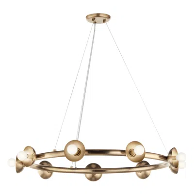 Kichler Palta 34 1/2"w Champagne Bronze 9-light Chandelier