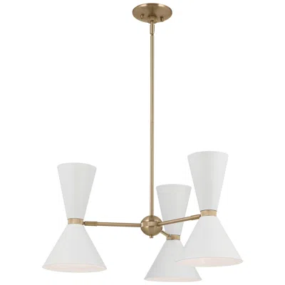 Kichler Phix 30 3/4"w Champagne Bronze 6-light Chandelier