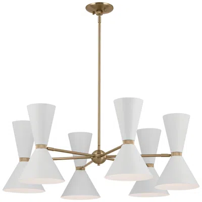 Kichler Phix 38 3/4"w Champagne Bronze 12-light Chandelier