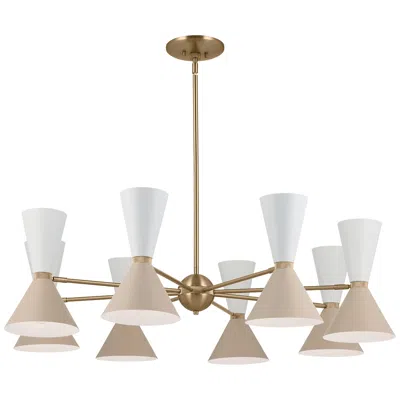Kichler Phix 48 3/4" Wide 16-light Modern Hourglass Chandelier