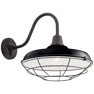Kichler Pier 16.5-in Black Outdoor Wall Light