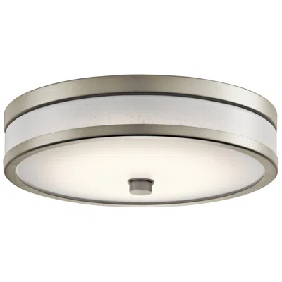 Kichler Pira 12" Wide Modern Brushed Nickel Led Ceiling Light