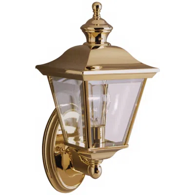 Kichler Polished Brass 15 1/2" Traditional Lantern Outdoor Wall Light