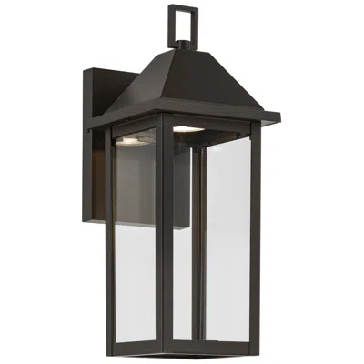 Kichler Prin 14 Inch 1 Light Outdoor Wall Light With Clear Glass In Olde Bronze